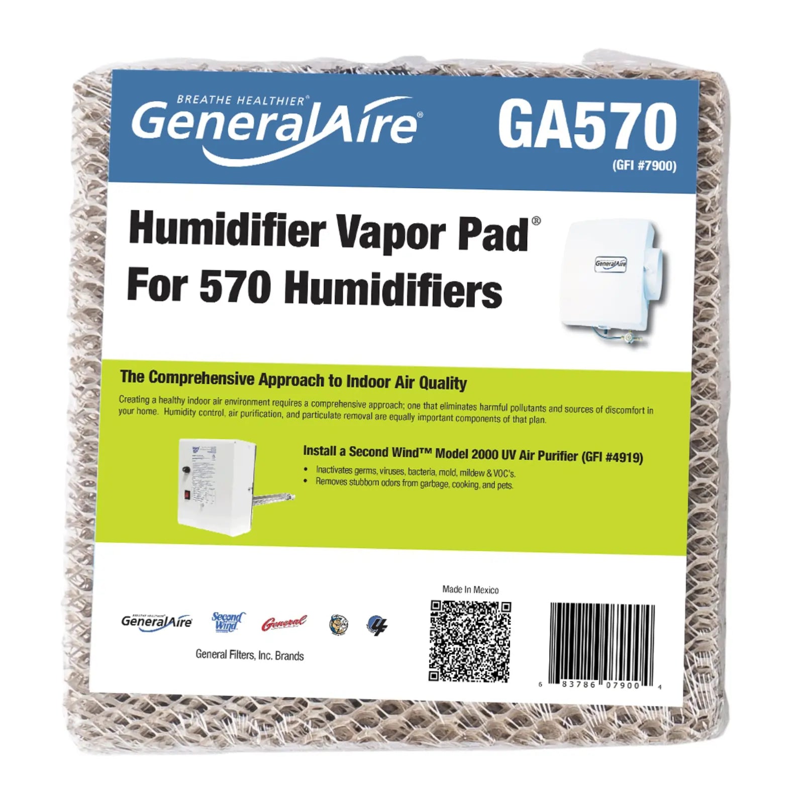 GeneralAire GA570 Humidifier Vapor Pad