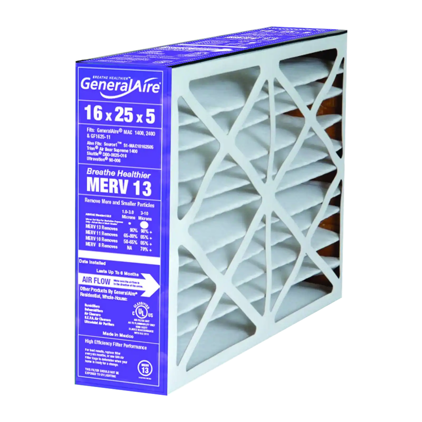 GeneralAire GF-4547 16x25x5 Furnace Filter