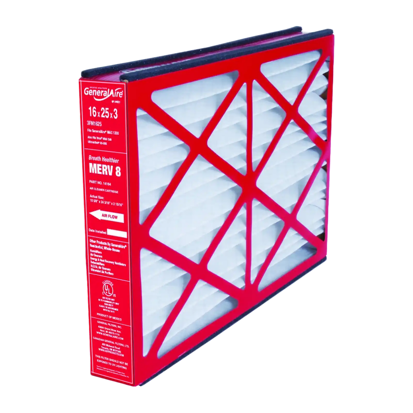 GeneralAire ReservePro 4521 16x25x3 Furnace Filter