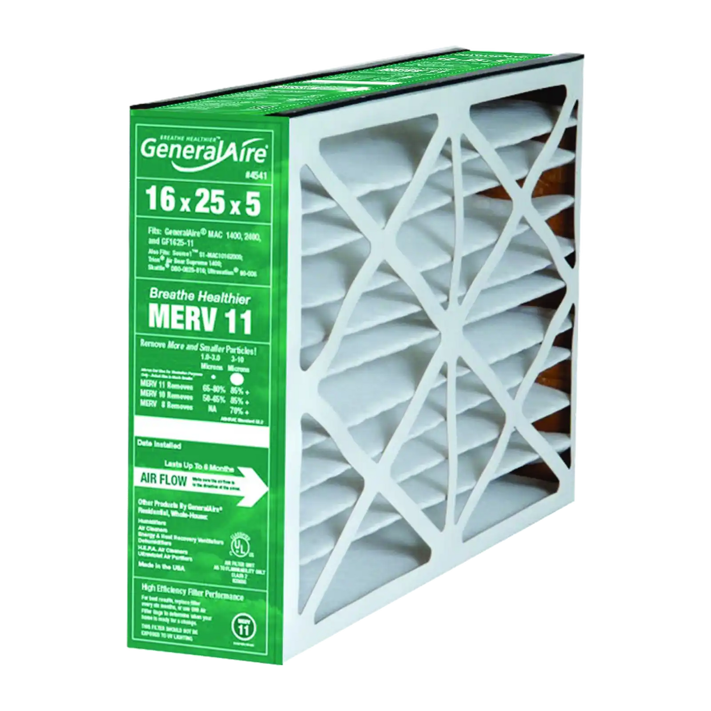 GeneralAire ReservePro 4541 16x25x5 Furnace Filter