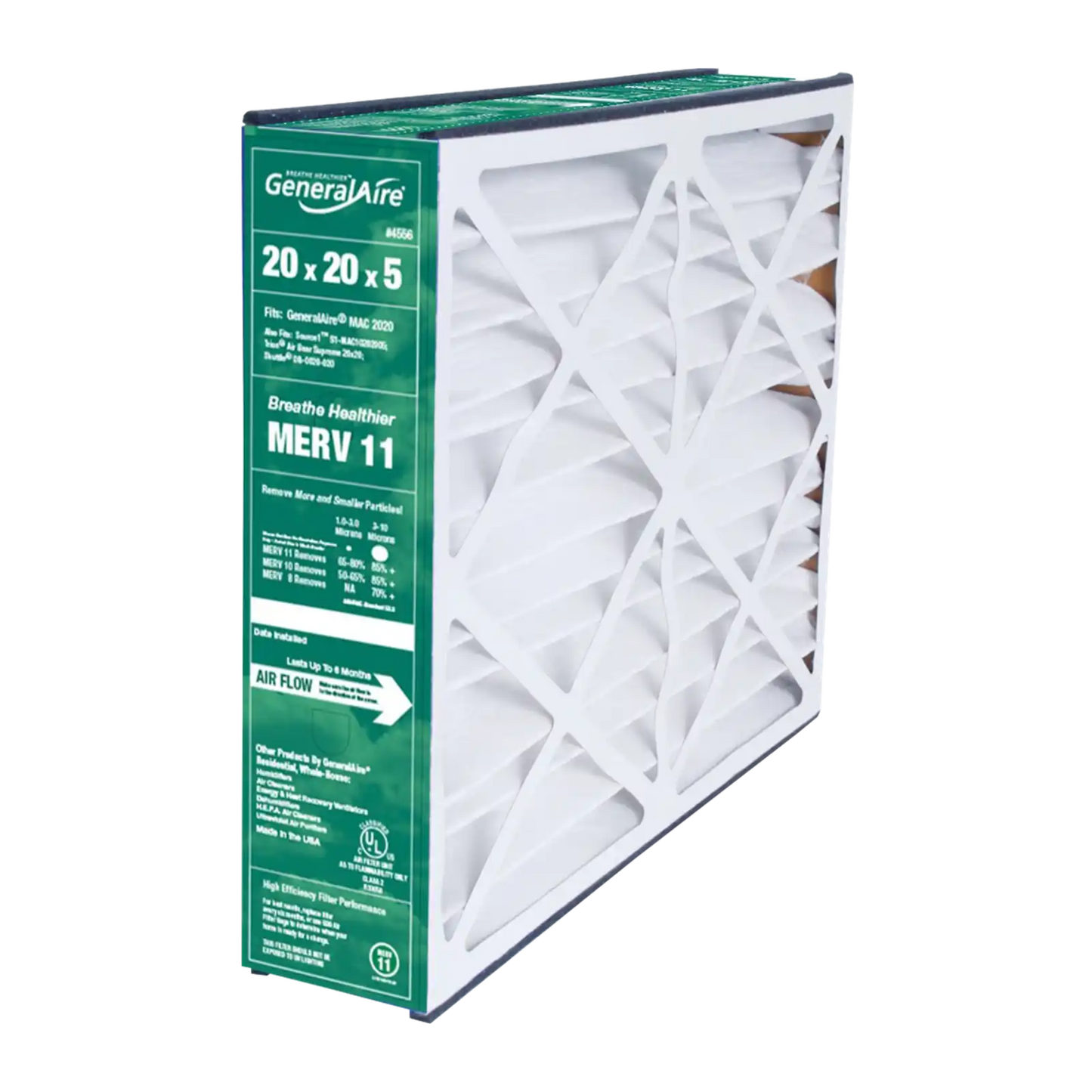 GeneralAire ReservePro 4556 20x20x5 Furnace Filter