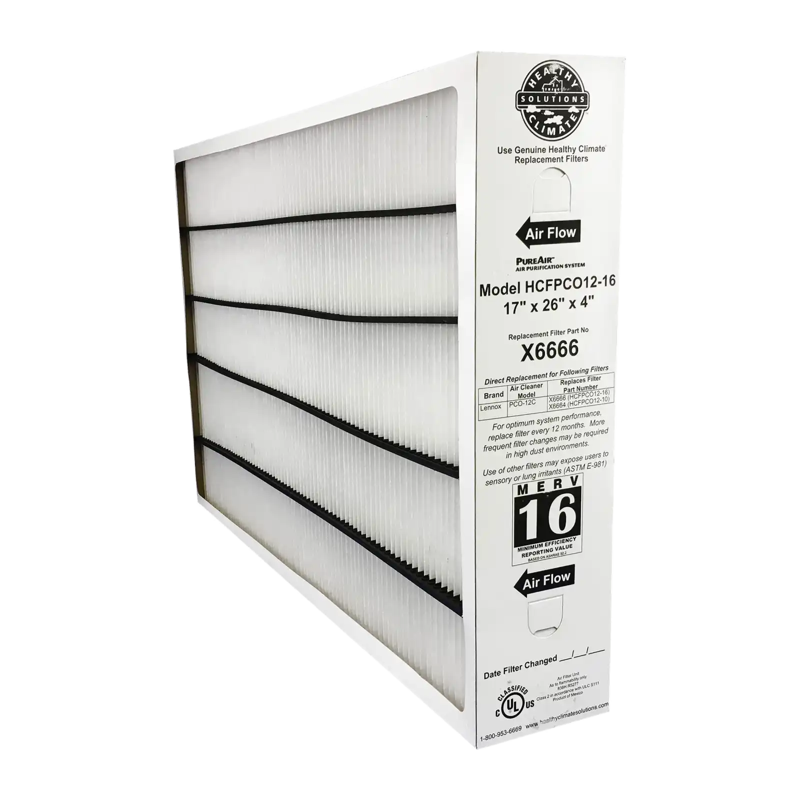 Lennox furnace deals air filter