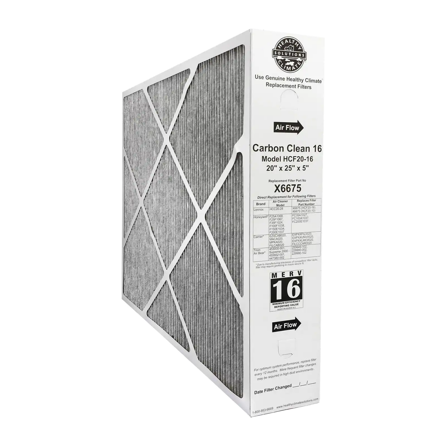 Lennox Healthy Climate X6675 20x25x5 Furnace Filter