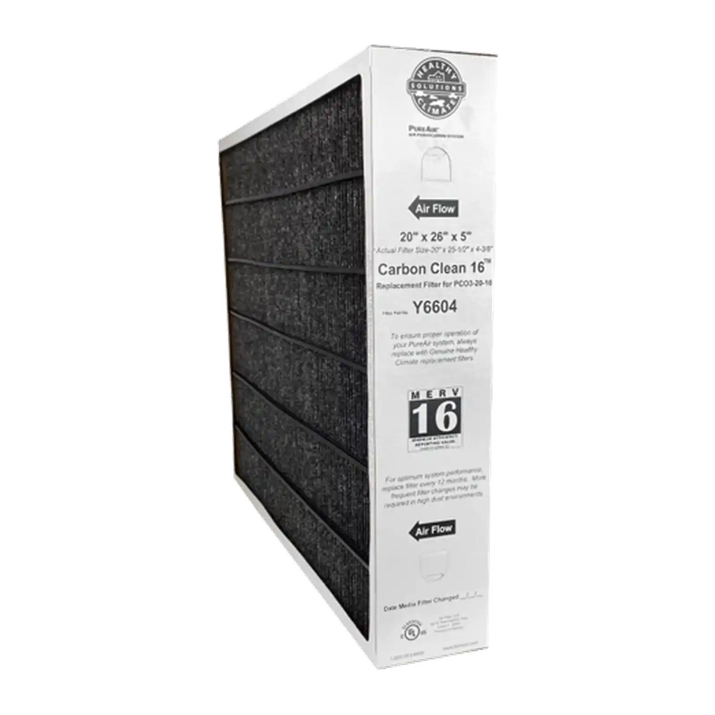 Lennox 20x26x5 Furnace Filter - Healthy Climate Y6604